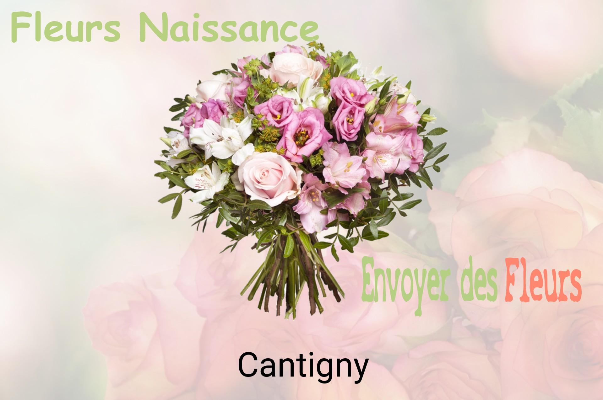 Bouquet de fleurs de naissance livré à Cantigny